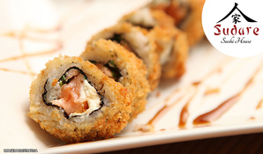 Combinado de 30 peças de sushis (sashimi, niguiri, joy e muito mais) com acompanhamento de 2 sucos de limão na Sudare Sushi House. Válido de terça a sábado para consumo no local.