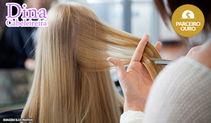 Novo conceito de corte! Corte bordado com botox capilar na Dina Cabeleireira, no centro de Criciúma em até 10x no cartão*