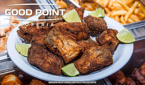 Coma a vontade! Almoço com buffet livre, carnes, arroz, feijão, massas, acompanhamentos, saladas e sobremesas na Good Point válido de segunda a sexta