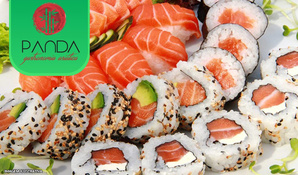 Combinado de sushi com 22 peças e 3 sashimis no Panda Oriental no Nações Shopping, válido de segunda a sexta, para consumo ou retirada no local