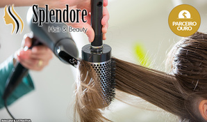 Qualidade e eficiência garantida! Bio reestruturação de fios com selagem de cutículas e escova modeladora na Splendore Hair e Beauty, válido de terça a sábado