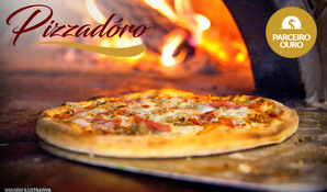 Desde 1996! Rodízio de pizzas forno à lenha com mais de 50 sabores salgadas e doces, buffet livre de lasanhas, massas, saladas e acompanhamentos na Pizzaria Pizzadoro, em anexo ao Criciúma Shopping com playground