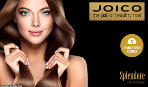 Tratamento JOICO® de reposição hidrolipídica com bio-peptídios e manteiga de murumuru com escova modelada na Splendore Hair & Beauty, válido de terça a sábado