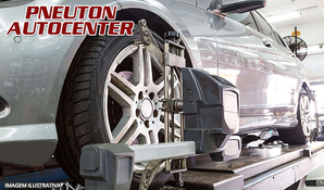 Segurança em primeiro lugar! Geometria computadorizada, balanceamento e rodízio de pneus com check up de suspensão, escapamento e freios na Pneuton Autocenter