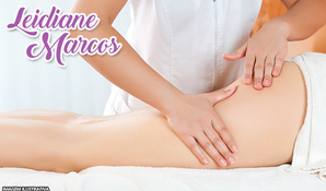 Pacote corporal completo com 8 sessões: endermo, massagem modeladora, manta térmica, pump up (levantamento bumbum), esfoliação corporal e ultrassom na Leidi Marcos em anexo a Val Passos