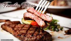 Almoço de domingo garantido! Buffet Livre de carnes, massas, risotos, acompanhamentos, frios, saladas e sobremesas no Restaurante Família Rosso