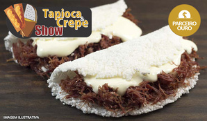 Tapioca salgada ou doce no Giassi Santa Bárbara, seu café da manhã, almoço ou jantar garantidos, válido de segunda a segunda