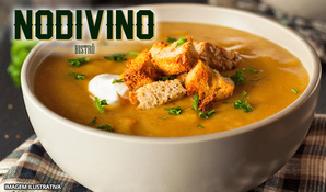 Amar, comer e ser feliz! Buffet livre com 6 opções de sopas com mais de 10 acompanhamentos e de sobremesa um Petit Gateau no Nodivino Bistrô, válido de segunda a segunda