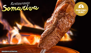 Espeto corrido com buffet livre de comida típica italiana, saladas e sobremesas no Restaurante Somariva, válido aos domingos