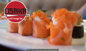 Fome de oferta! Buffet livre de sushis com uma enorme variedade, pratos quentes e yakisobas no Osaka Sushi Bar válido de segunda a sábado