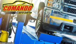 Balanceamento + alinhamento + revisão de suspensão + rodízio de pneus na Comando Auto Center em Içara