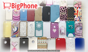 CAPAS para iPhone 4, 5, 6 e 6 Plus, com 76% de desconto, você encontra na BigPhone no Centro de Criciúma