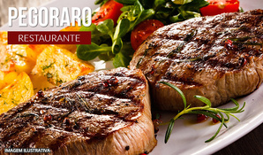 Coma a vontade! Almoço sistema buffet livre com carnes, massas, acompanhamentos e saladas no Restaurante Pegoraro, válido de segunda a sexta