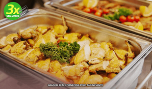 FAMÍLIA CASAGRANDE PIZZARIA: almoço com sistema buffet livre com saladas, frios, massas, carnes, pratos quentes, pratos vegetarianos e sobremesas, válido de SEGUNDA A SEXTA